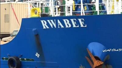 Seven Indian sailors were taken captive when the Houthi rebels seized the UAE-flagged merchant vessel Rwabee in the Red Sea on January 2. (Houthi Media Office via REUTERS)