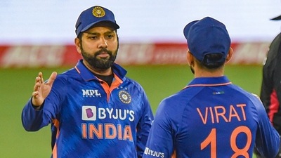 Rohit Sharma and Virat Kohli celebrate (PTI/File Photo) Rohit Sharma and Virat Kohli celebrate (PTI/File Photo)
