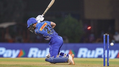 Ishan Kishan of Mumbai Indians gets out during match 33 of Indian Premier League 2022 (PTI) Ishan Kishan of Mumbai Indians gets out during match 33 of Indian Premier League 2022 (PTI)