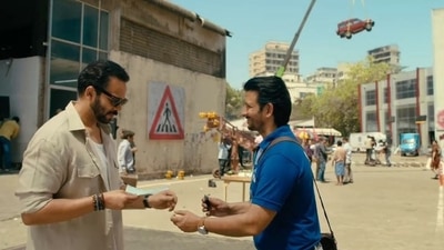 A still from Rohit Shetty and Sharman Joshi's new ad. A still from Rohit Shetty and Sharman Joshi's new ad.
