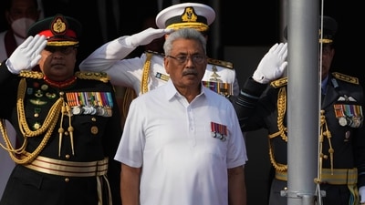 Sri Lankan president Gotabaya Rajapaksa. (AP) Sri Lankan president Gotabaya Rajapaksa. (AP)