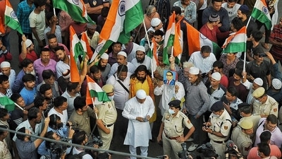 The rally, which started and culminated at Kushal Chowk, covered nearly a kilometre in and around C-block. (HT Photo/Raj K Raj) The rally, which started and culminated at Kushal Chowk, covered nearly a kilometre in and around C-block. (HT Photo/Raj K Raj)