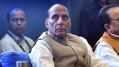 Union defence minister Rajnath Singh has already ordered a phased ban on the import of 310 weapons and systems during the last two years. (HTFile Photo/Raj K Raj) Union defence minister Rajnath Singh has already ordered a phased ban on the import of 310 weapons and systems during the last two years. (HTFile Photo/Raj K Raj)