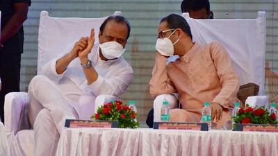 Breaking his silence on the Hanuman Chalisa row, chief minister Uddhav Thackeray said on Monday that he would welcome anyone to his house to chant the prayers, but won’t bow down to any kind of bullying (HT PHOTO)