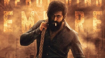 Yash in a still from KGF Chapter 2. Yash in a still from KGF Chapter 2. 