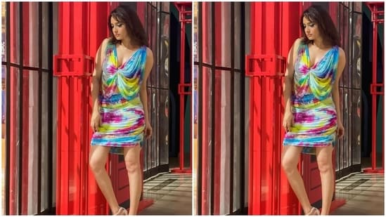 On Sunday, Ankita, known for sharing regular snippets from her life with her followers on social media, posted pictures from a recent photoshoot. The star captioned the post, "Stay colourful." She slipped into a multi-coloured tie-dye printed mini dress and got several compliments from her followers.(Instagram/@lokhandeankita)