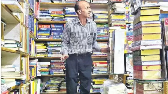 Raju Pandey was one of Delhi’s most gentle-mannered bookstore staffers. He recently died, aged 46.(Mayank Austsen Soofi)