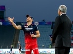 Faf du Plessis was asked to spin the coin twice at the toss. Faf du Plessis was asked to spin the coin twice at the toss. 