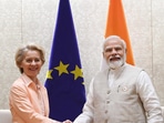 Prime Minister Narendra Modi met European Commission President Ursula von der Leyen on Monday.&nbsp;