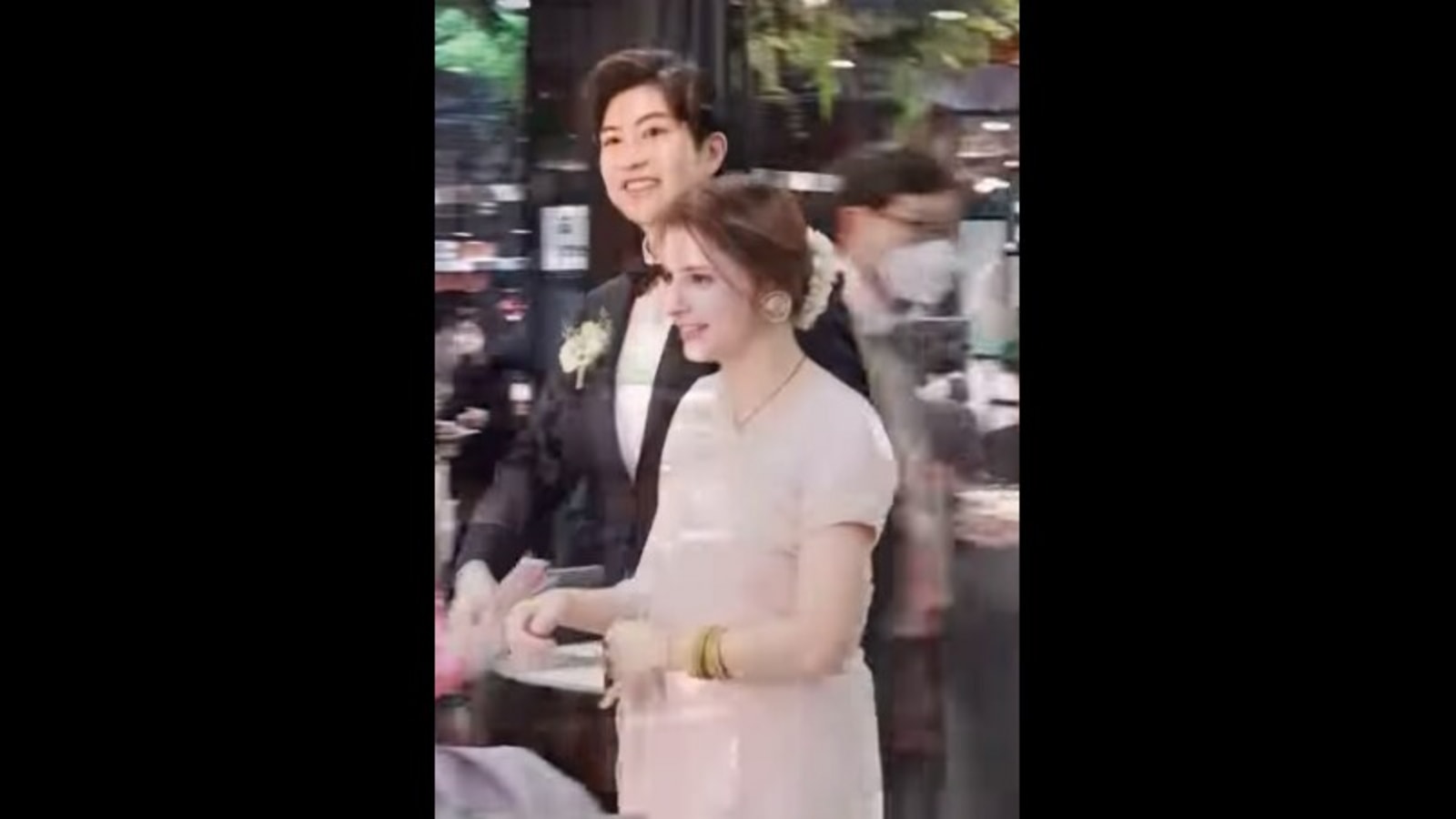 newly married korean couple
