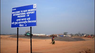 The Navi Mumbai International Airport project finally takes off as all hurdles are cleared. The project had been facing issues of land acquisition, rehabilitation and resettlement due to opposition from the locals for years. (HT FILE PHOTO) The Navi Mumbai International Airport project finally takes off as all hurdles are cleared. The project had been facing issues of land acquisition, rehabilitation and resettlement due to opposition from the locals for years. (HT FILE PHOTO)