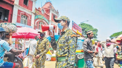 The Karnataka health minister K Sudhakar on Tuesday said that the fourth wave of the Covid-19 pandemic is likely to hit the state by the end of June and is expected to continue till even October. (PTI) The Karnataka health minister K Sudhakar on Tuesday said that the fourth wave of the Covid-19 pandemic is likely to hit the state by the end of June and is expected to continue till even October. (PTI)