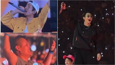 BTS: Male ARMY surprised the band at Las Vegas concert. BTS: Male ARMY surprised the band at Las Vegas concert.