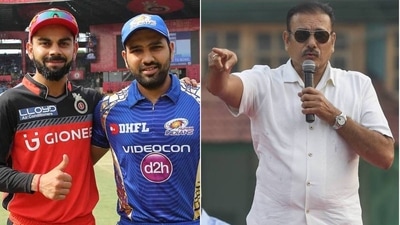 Virat Kohli and Rohit Sharma; Ravi Shastri