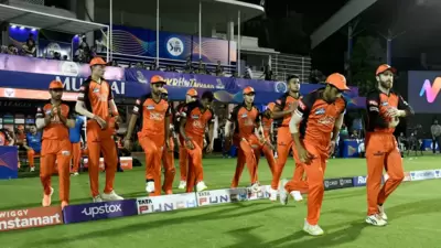 SRH players in action. (IPL) SRH players in action. (IPL)