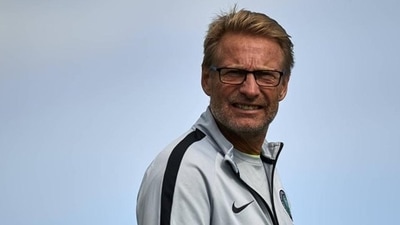Photo of India U17 women’s coach Thomas Dennerby (Twitter)