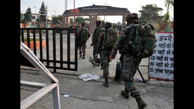 Two Jaish terrorists and a Central Industrial Security Force (CISF) officer died and 10 others injured in the encounter near Sunjuwan military station. (Representative image)