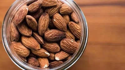 Almonds: Almonds may help boost sleep quality as well. This is because almonds are a source of the hormone melatonin. Melatonin regulates your sleeping clock and signals your body to prepare for a sound sleep. (Unsplash)