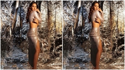 Kiara played muse to fashion designer house Kalmanovich and picked a silver co-ord set for the pictures. (Instagram/@kiaraaliaadvani)