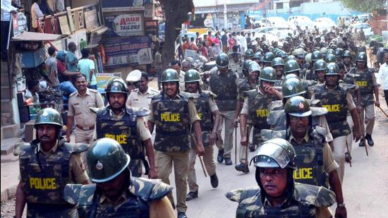 According to people aware of the developments, the Asaduddin Owaisi-led Hyderabad-based AIMIM has tried to consolidate the Muslim votes in parts of the violence-hit Hubballi and Dharwad. (PTI) According to people aware of the developments, the Asaduddin Owaisi-led Hyderabad-based AIMIM has tried to consolidate the Muslim votes in parts of the violence-hit Hubballi and Dharwad. (PTI)