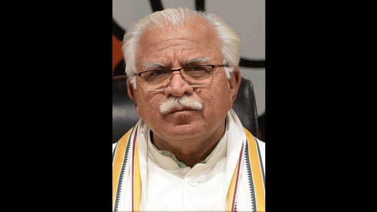 Haryana chief minister Manohar Lal Khattar (HT File)