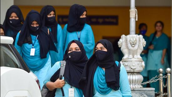 On March 15, the Karnataka high court upheld the ban on hijab by the state government in schools and colleges through a February 5 executive order, which led to widespread protests. (PTI) On March 15, the Karnataka high court upheld the ban on hijab by the state government in schools and colleges through a February 5 executive order, which led to widespread protests. (PTI)