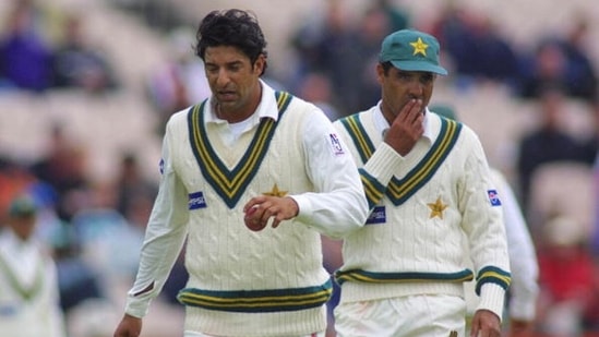 Wasim Akram and Waqar Younis.&nbsp;(Getty)