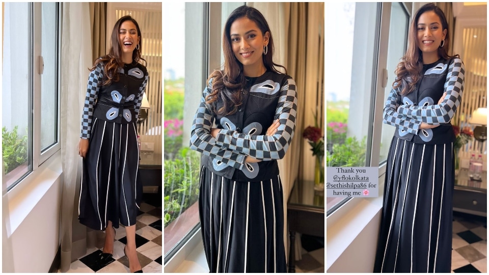 Mira Rajput wears a minimalistic and quirky ensemble for attending an event. (Instagram/@mira.kapoor) Mira Rajput wears a minimalistic and quirky ensemble for attending an event. (Instagram/@mira.kapoor)