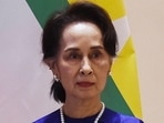 File photo of ousted civilian leader of Myanmar Aung San Suu Kyi.(AFP ) File photo of ousted civilian leader of Myanmar Aung San Suu Kyi.(AFP )