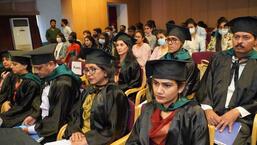 Faculty of various medical colleges at convocation ceremony being held at CMC and Hospital in Ludhiana on April 27, 2022. (HT photo)