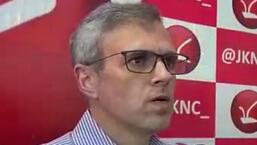 Jammu and Kashmir National Conference vice-president Omar Abdullah addressing a press conference in Srinagar on Wednesday. (ANI)