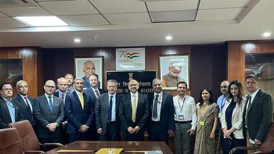 Aviation secretary Rajiv Bansal and DGCA director general Arun Kumar with the FAA team. The FAA audit is a routine-check carried out every two to three years.
