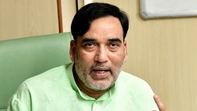 Delhi environment minister Gopal Rai. (ANI) Delhi environment minister Gopal Rai. (ANI)