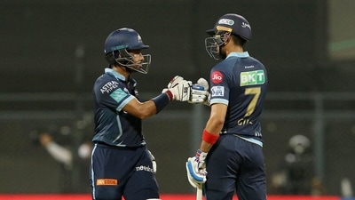GT started well with openers Saha and Gill putting up a partnership of 69 runs (ANI) GT started well with openers Saha and Gill putting up a partnership of 69 runs (ANI)