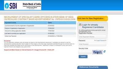 SBI SCO recruitment 2022: Direct link to apply for 35 vacancies SBI SCO recruitment 2022: Direct link to apply for 35 vacancies