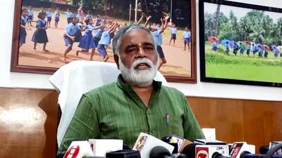 Karnataka education minister BC Nagesh on Wednesday said religious texts can’t be part of the curriculum, and Bhagavad Gita is more than just a religious book, unlike the Bible. (ANI) Karnataka education minister BC Nagesh on Wednesday said religious texts can’t be part of the curriculum, and Bhagavad Gita is more than just a religious book, unlike the Bible. (ANI)
