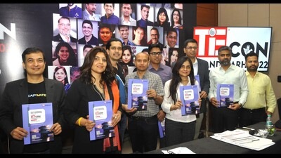 TiE Chandigarh general secretary Ritika Singh, vice-president Robin Aggarwal, announcing TieCON 2022, which will see participation from distinguished guests including the Punjab CM. (HT Photot) TiE Chandigarh general secretary Ritika Singh, vice-president Robin Aggarwal, announcing TieCON 2022, which will see participation from distinguished guests including the Punjab CM. (HT Photot)