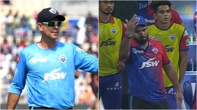 Ricky Ponting; Rishabh Pant during the game against RR (PTI/Twitter) Ricky Ponting; Rishabh Pant during the game against RR (PTI/Twitter)