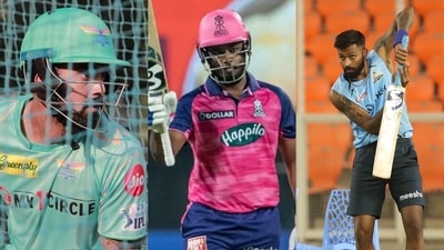 KL Rahul, Sanju Samson and Hardik Pandya. (Twitter) KL Rahul, Sanju Samson and Hardik Pandya. (Twitter)