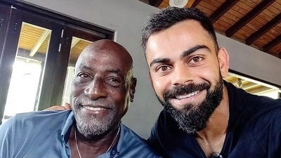 Viv Richards and Virat Kohli clicked in 2019. (Indian Cricket Team/Instagram) Viv Richards and Virat Kohli clicked in 2019. (Indian Cricket Team/Instagram)