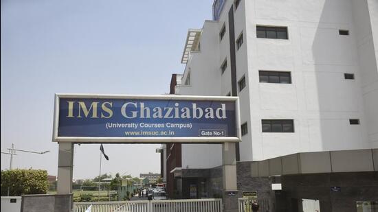 The IMS Ghaziabad college in Dasna. (Sakib Ali/ HT)