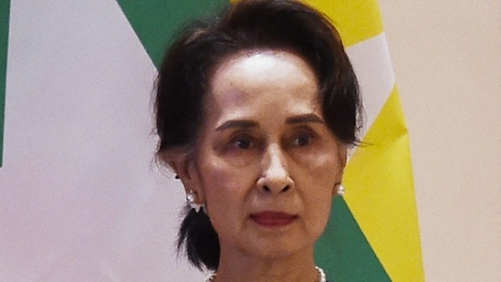 File photo of ousted civilian leader of Myanmar Aung San Suu Kyi.(AFP )
