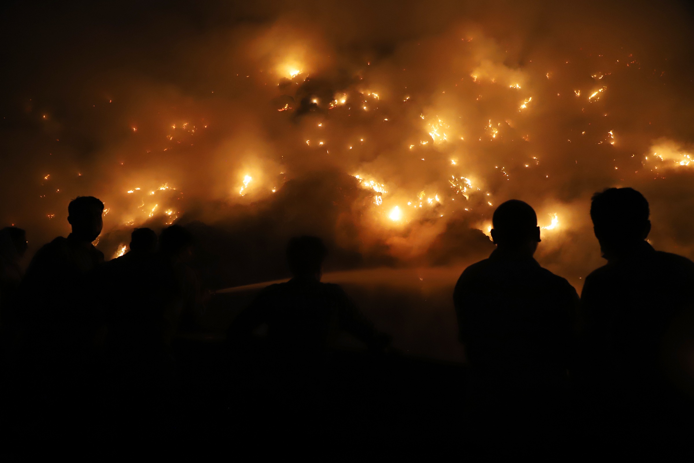 Images of the fire raging at the Bhalswa landfill last month were a stark reminder of India’s waste crisis. (Amit Sharma) Images of the fire raging at the Bhalswa landfill last month were a stark reminder of India’s waste crisis. (Amit Sharma)