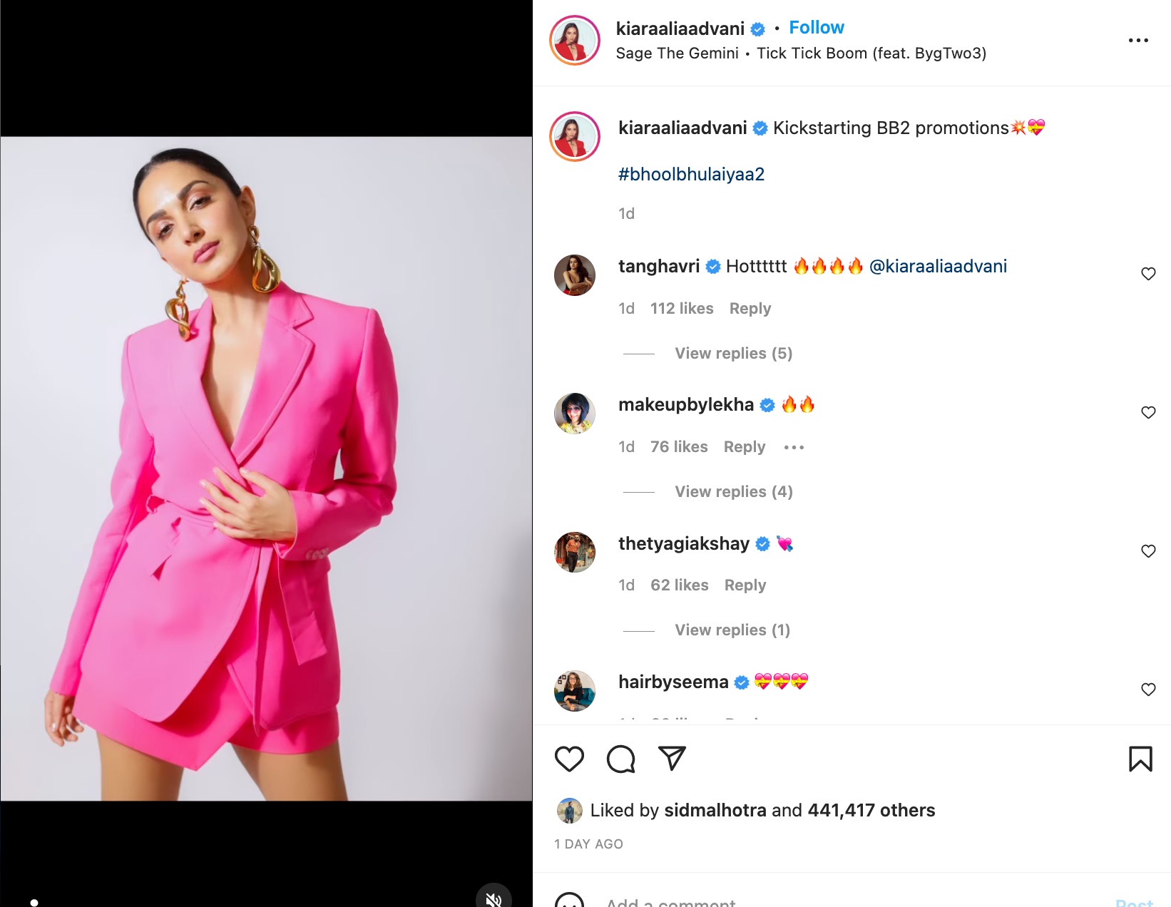 Kiara Advani's post. Kiara Advani's post.