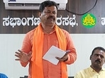 M P Renukacharya openly expressed displeasure about the delay in the much awaited cabinet expansion in Karnataka. (Twitter) M P Renukacharya openly expressed displeasure about the delay in the much awaited cabinet expansion in Karnataka. (Twitter)
