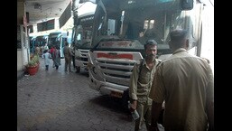 PunPassengers at Swargate MSRTC bus stand on Thursday.