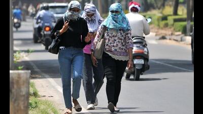 A yellow alert has also been issued for the next five days in Chandigarh amid rising temperatures. (Ravi Kumar /HT) A yellow alert has also been issued for the next five days in Chandigarh amid rising temperatures. (Ravi Kumar /HT)
