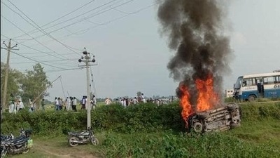 The October 3 violence in Lakhimpur Kheri had left eight persons dead, including four farmers, a local journalist, two BJP workers and a driver. (HT File)