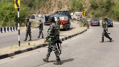 Security personnel cordon off the area after an IED was recovered from the Sidhra area of Jammu on Thursday. (ANI) Security personnel cordon off the area after an IED was recovered from the Sidhra area of Jammu on Thursday. (ANI)