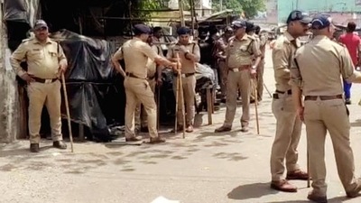 Police personnel deployed as Section 144 was imposed in entire village ahead of the Mahapanchayat, at Dada Jalalpur Village, in Haridwar (ANI) Police personnel deployed as Section 144 was imposed in entire village ahead of the Mahapanchayat, at Dada Jalalpur Village, in Haridwar (ANI)